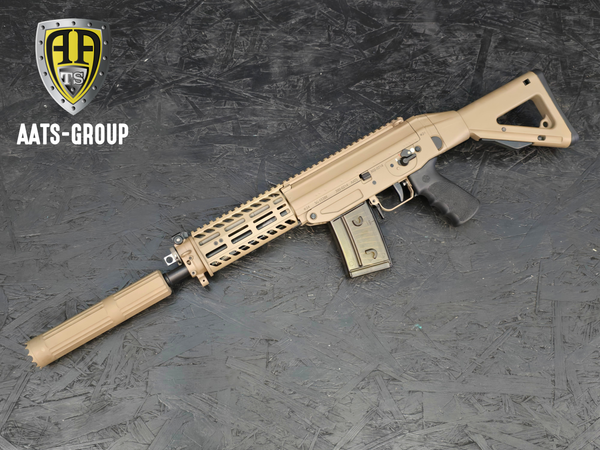 Sturmgewehr SIG SAUER SG553 BK (fullauto) mit Schalldämpfer D40 .300 BLK - FDE, Bild 2